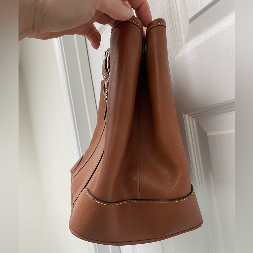 Coach Vintage Brown Leather Hampton Tote - NWOT - Picture 4 of 15